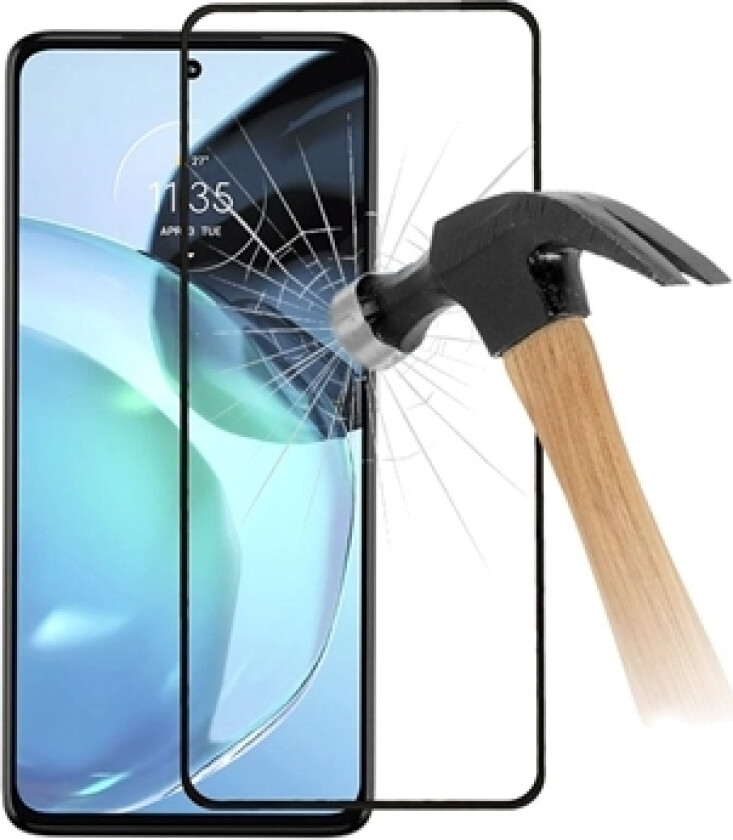 Full Dekning Motorola Moto G72 Skjermbeskyttere Panzerglass - Svart