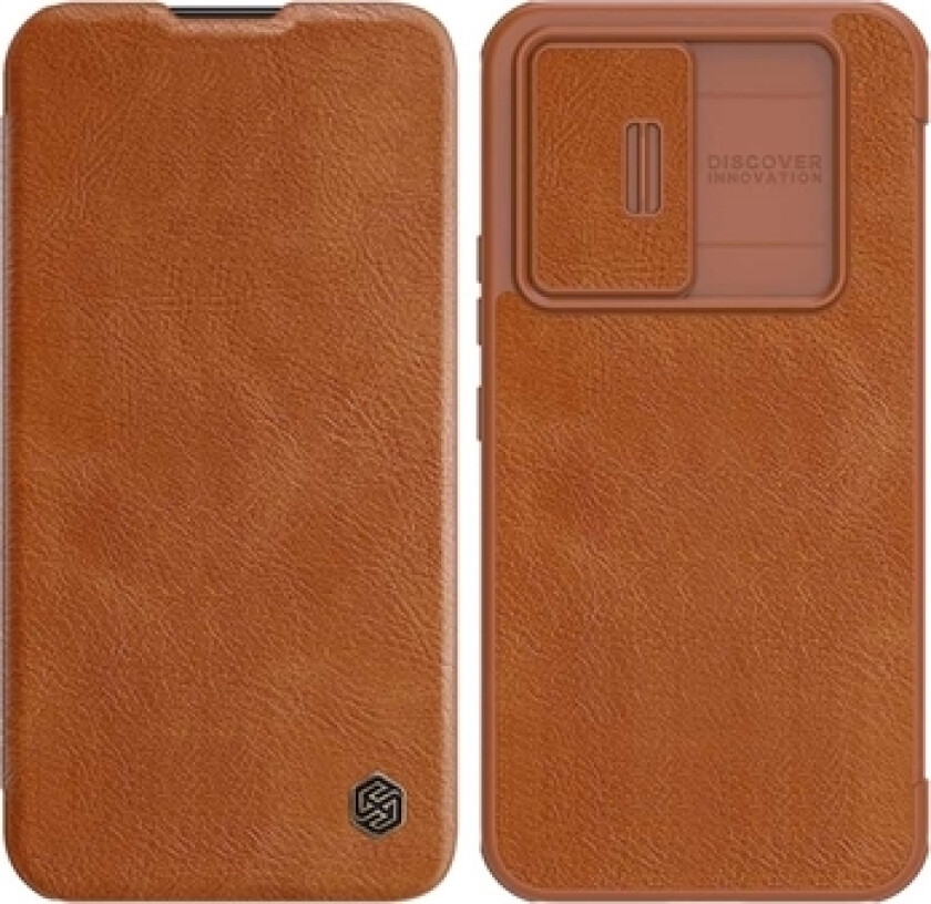 Qin Pro Series Samsung Galaxy A54 5G Flip-deksel - Brun