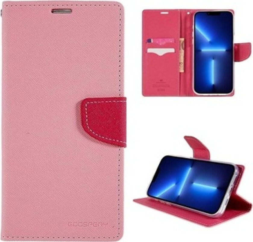 Goospery Fancy Diary iPhone 14 Pro Max Lommebok-deksel - Rosa