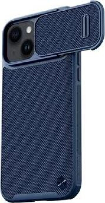 Textured S iPhone 14 Hybrid-deksel - Blå