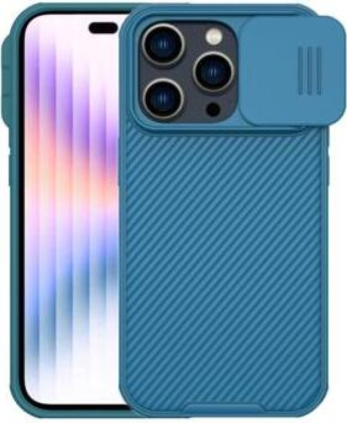 CamShield Pro iPhone 14 Pro Max Hybrid Deksel - Blå