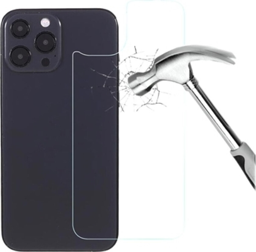 iPhone 14 Pro Max Herdet Glass Beskyttelse av Bakdekslet - 9H - Klar