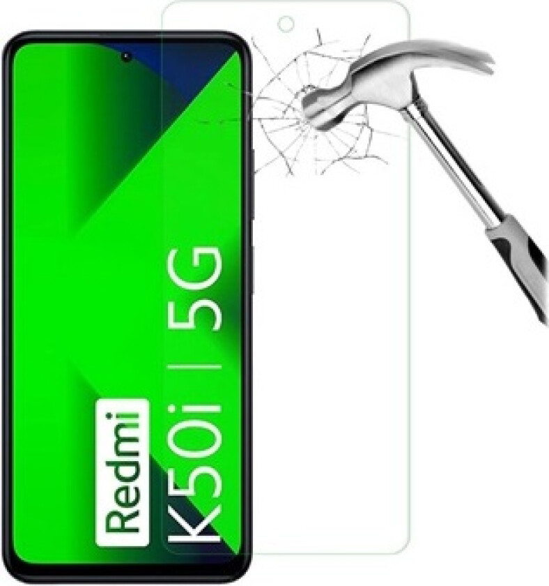 Xiaomi Redmi K50i Skjermbeskyttere Panzerglass - 9H, 0.3mm - Klar
