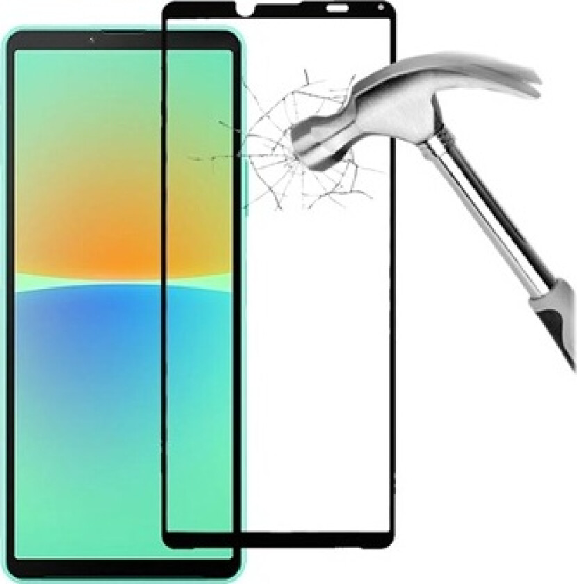 Full Cover Sony Xperia 10 IV Skjermbeskyttere Panzerglass - Svart