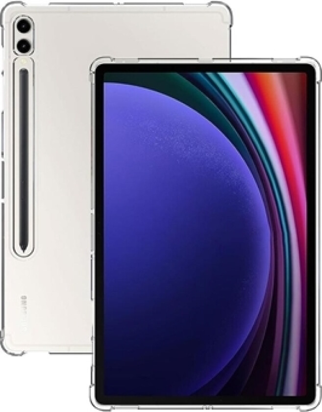 Samsung Galaxy Tab S9+ Støtsikkert TPU-deksel - Gjennomsiktig
