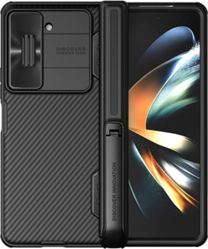 Samsung Galaxy Z Fold5 Nillkin CamShield Fold Hybrid-deksel med Stativ - Svart