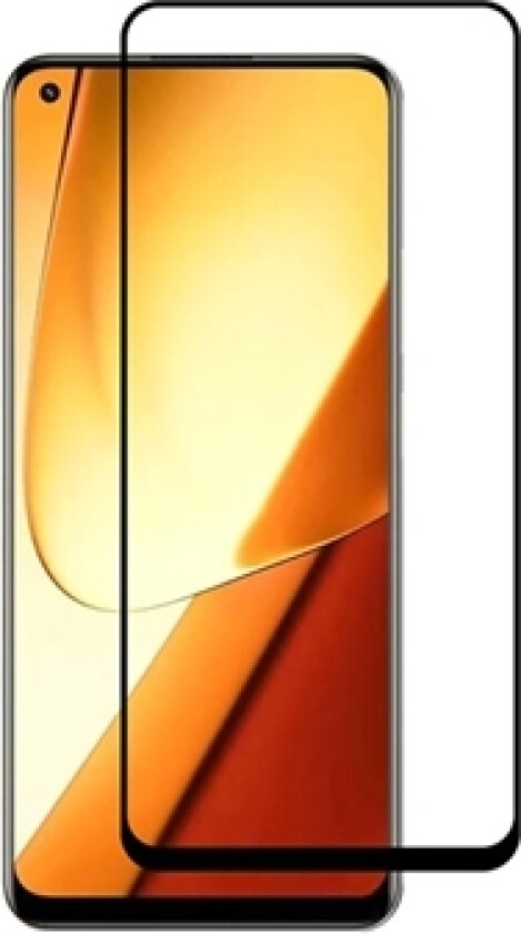 Realme 11 Rurihai Full Cover Skjermbeskyttere Panzerglass - Svart Kant