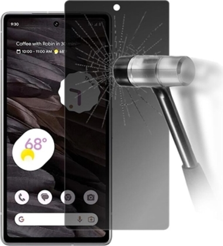 Google Pixel 7a Skjermbeskyttere Panzerglass - 9H, 0.3mm - Privatliv