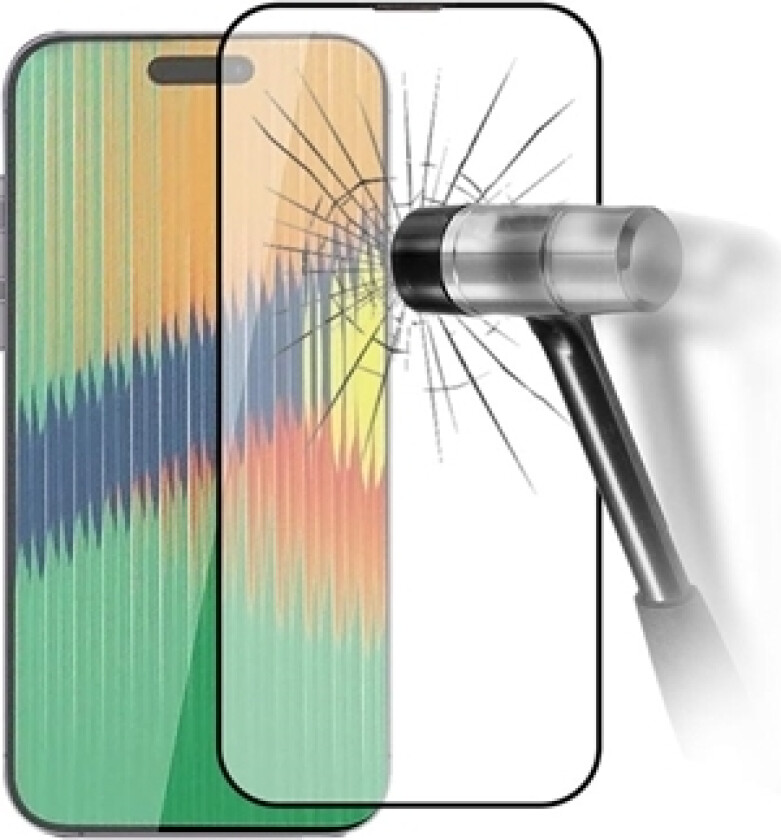 Full Cover iPhone 15 Pro Skjermbeskyttere Panzerglass - Svart Kant