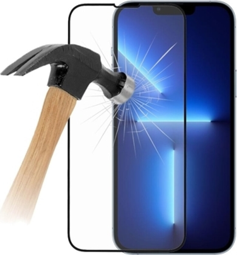 iPhone 13/13 Pro Rurihai Full Cover Skjermbeskyttere Panzerglass - Svart Kant