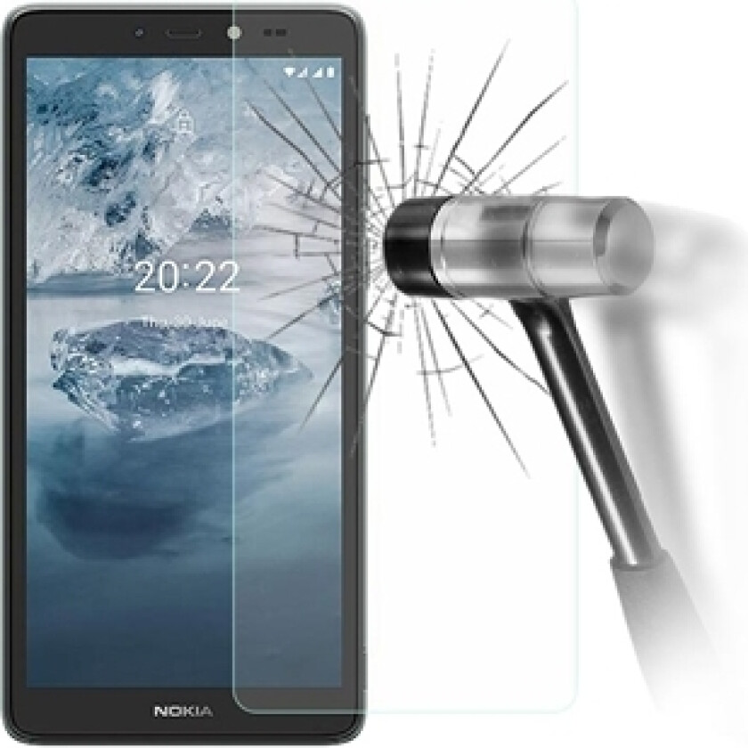 Nokia C2 2nd Edition Skjermbeskyttere Panzerglass - 9H, 0.3mm - Klar