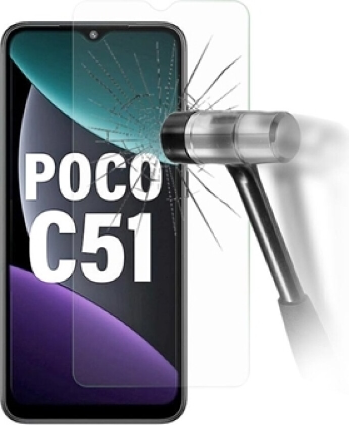 Xiaomi Poco C51 Skjermbeskyttere Panzerglass - 9H, 0.3mm - Klar