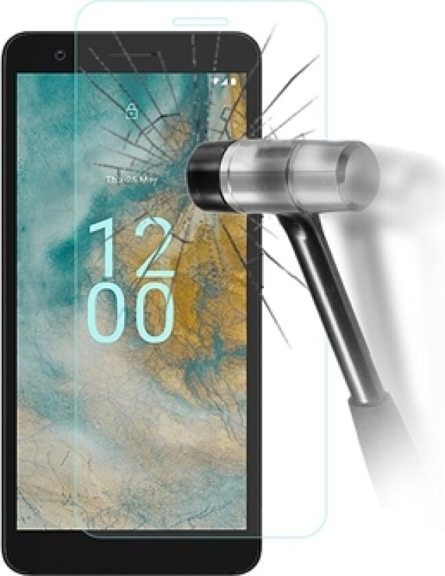 Nokia C02 Skjermbeskyttere Panzerglass - 9H, 0.3mm - Klar