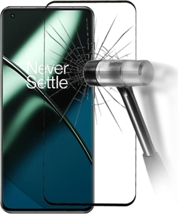 Full Cover OnePlus 11 Skjermbeskyttere Panzerglass - Svart