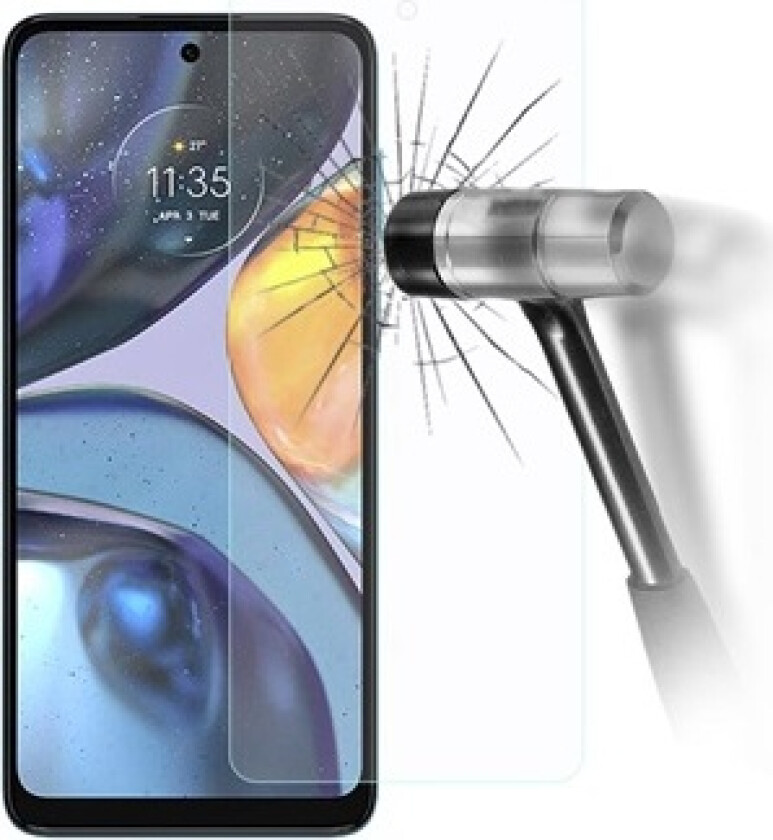 Motorola Moto G22 Skjermbeskyttere Panzerglass - 9H, 0.3mm - Klar
