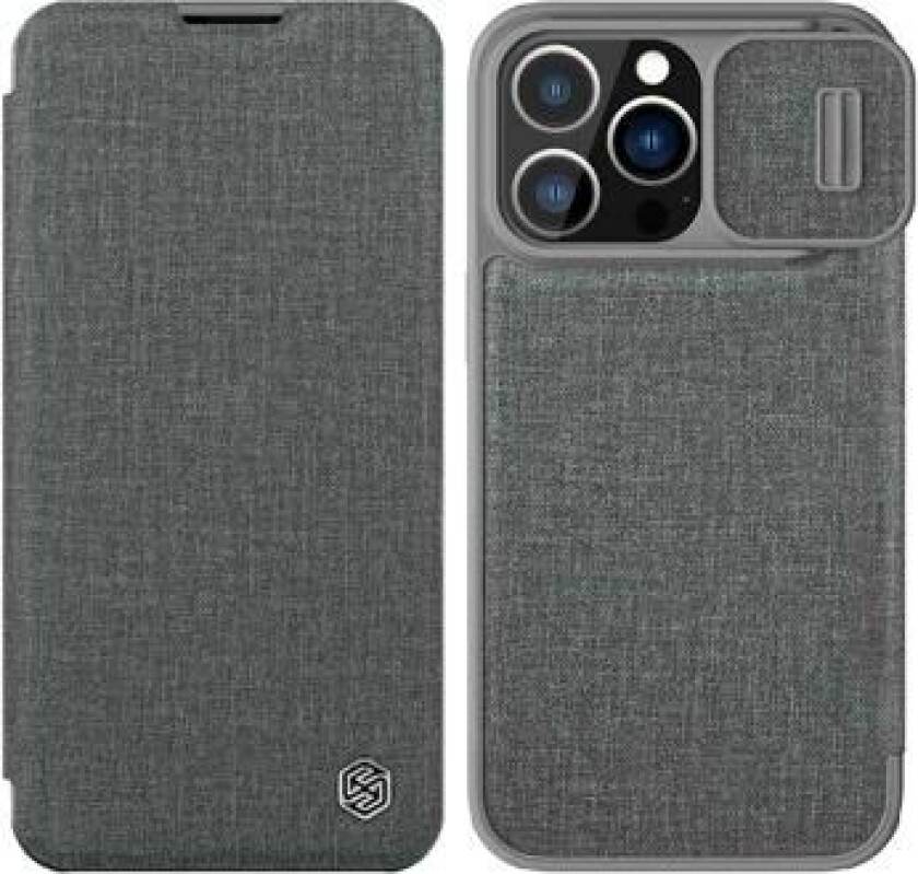 Qin Pro Series iPhone 14 Pro Flip-deksel - Grå