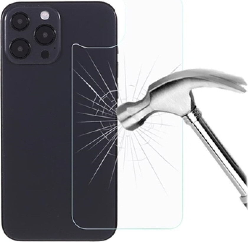 iPhone 14 Pro Herdet Glass Beskyttelse av Bakdekslet - 9H - Klar