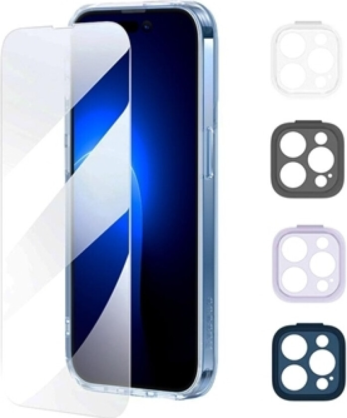Baseus Illusion iPhone 14 Pro Max Beskyttelsessett - Gjennomsiktig