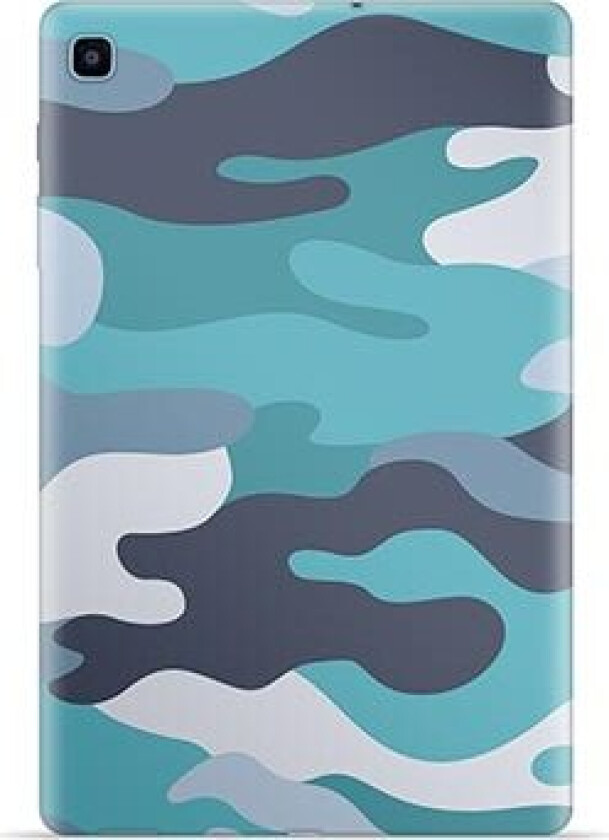 Samsung Galaxy Tab S6 Lite TPU-deksel - Blå Kamuflasje