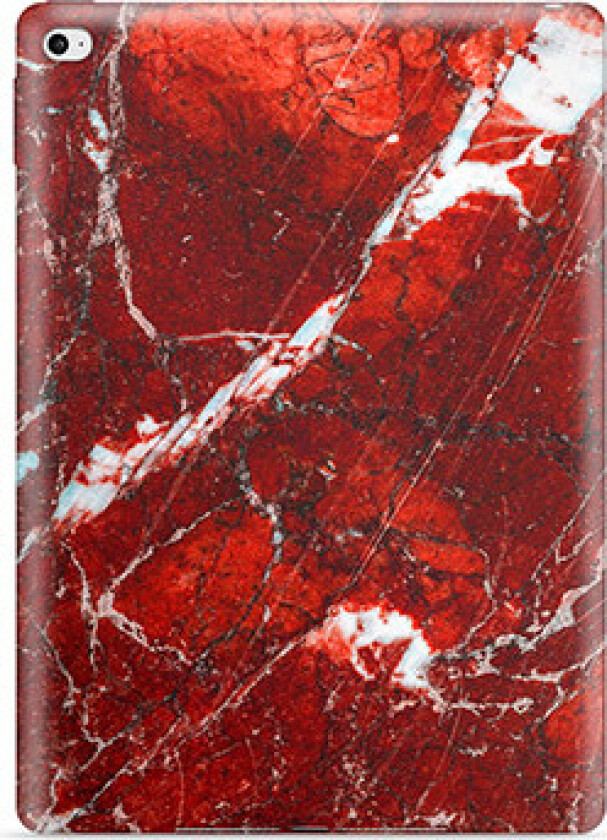 iPad 10.2 2019/2020 TPU-deksel - Rød Marmor