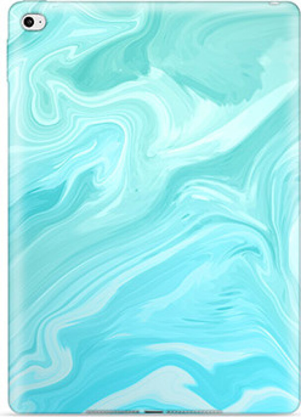 iPad 10.2 2019/2020/2021 TPU-deksel - Blå Marmor