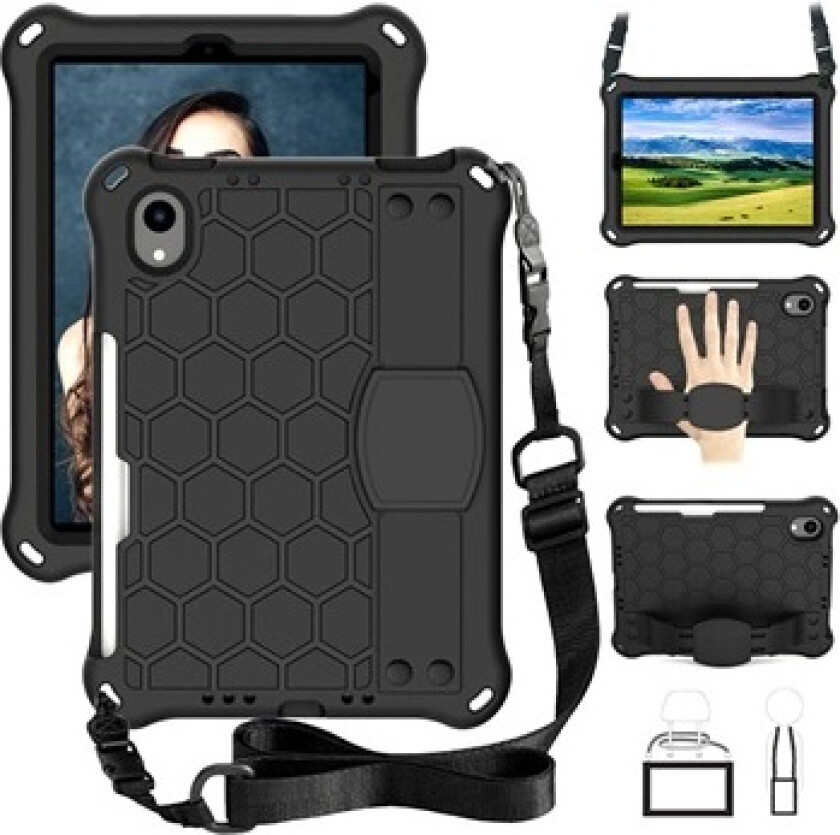 Honeycomb Series EVA iPad Mini (2021) Deksel - Svart