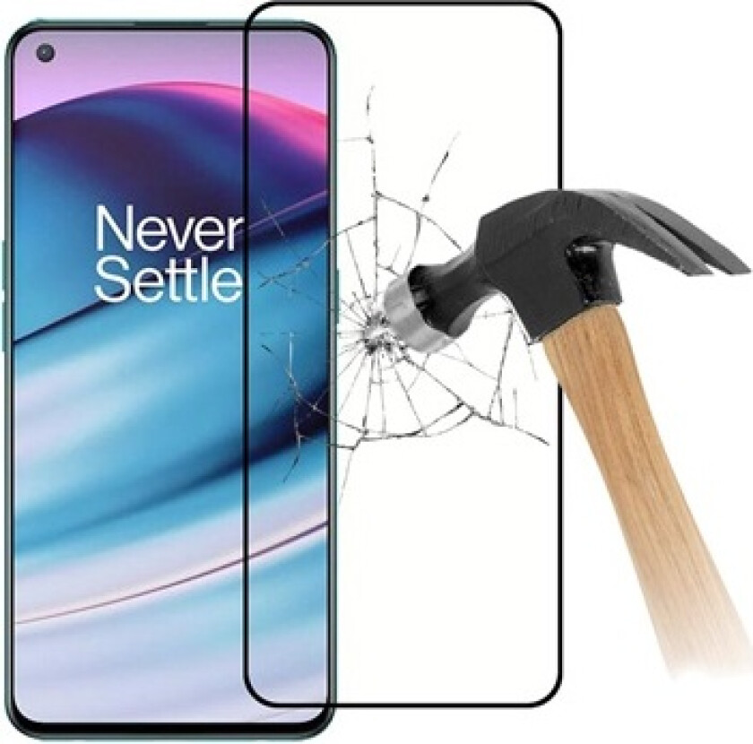 Full Cover OnePlus Nord CE 5G Skjermbeskyttere Panzerglass - 9H, 0.2mm - Svart