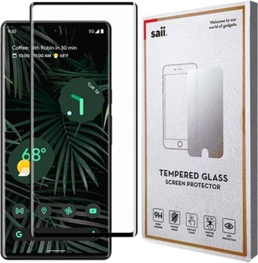 3D Premium Google Pixel 6 Pro Skjermbeskyttere Panzerglass - 2 Stk.