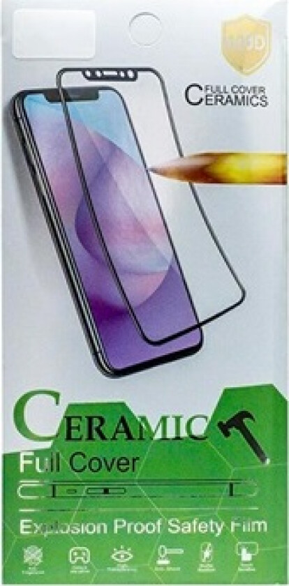 Full Dekning Samsung Galaxy S21+ 5G Keramisk Skjermbeskytter - Svart