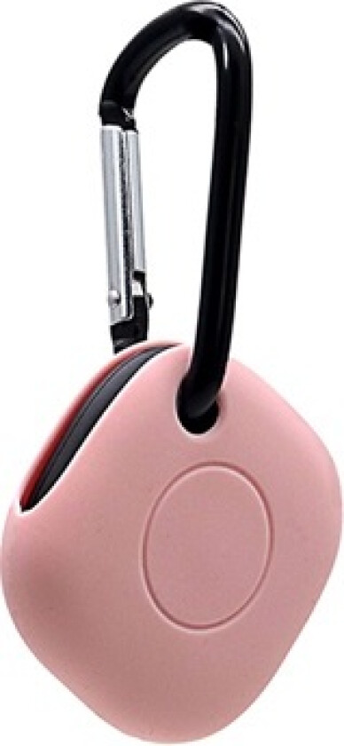 Samsung Galaxy SmartTag Silikondeksel med Nøkkelring - Rosa