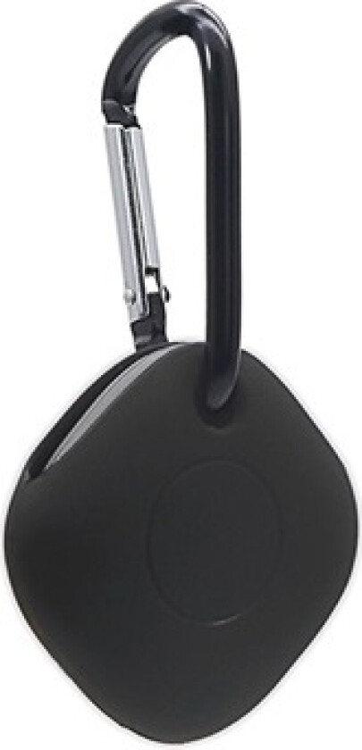 Samsung Galaxy SmartTag Silikondeksel med Nøkkelring - Svart