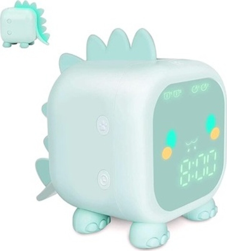 Dinosaur Design Barn Digital Vekkerklokke - Grønn