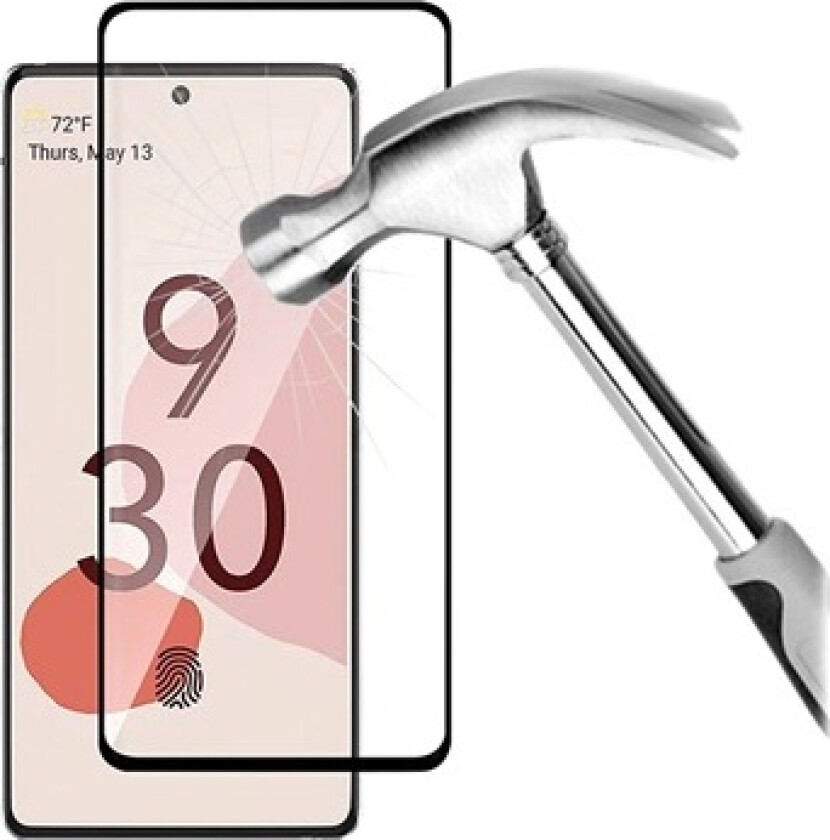 Full Cover Google Pixel 6 Pro Skjermbeskyttere Panzerglass - Svart