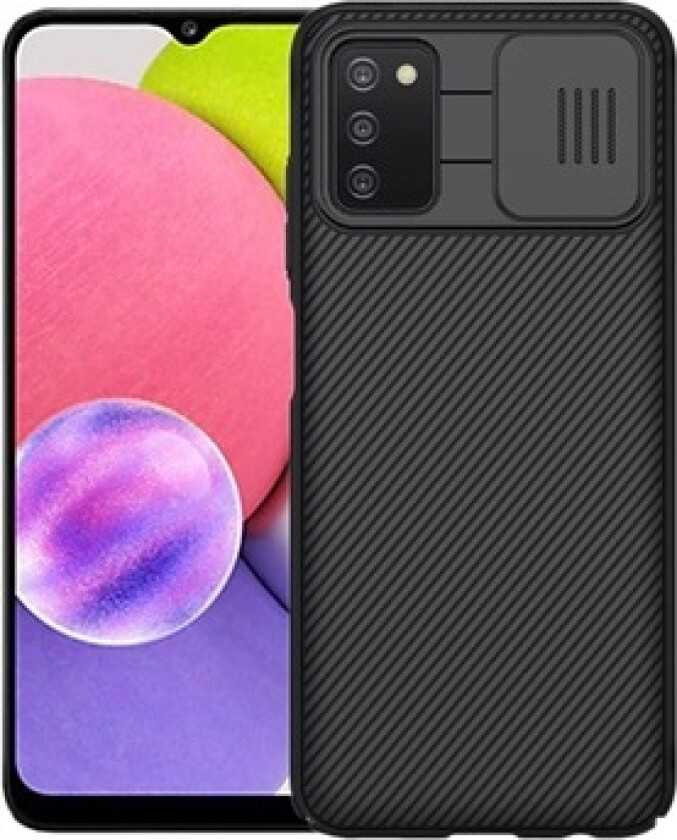 CamShield Samsung Galaxy A03s Deksel - Svart