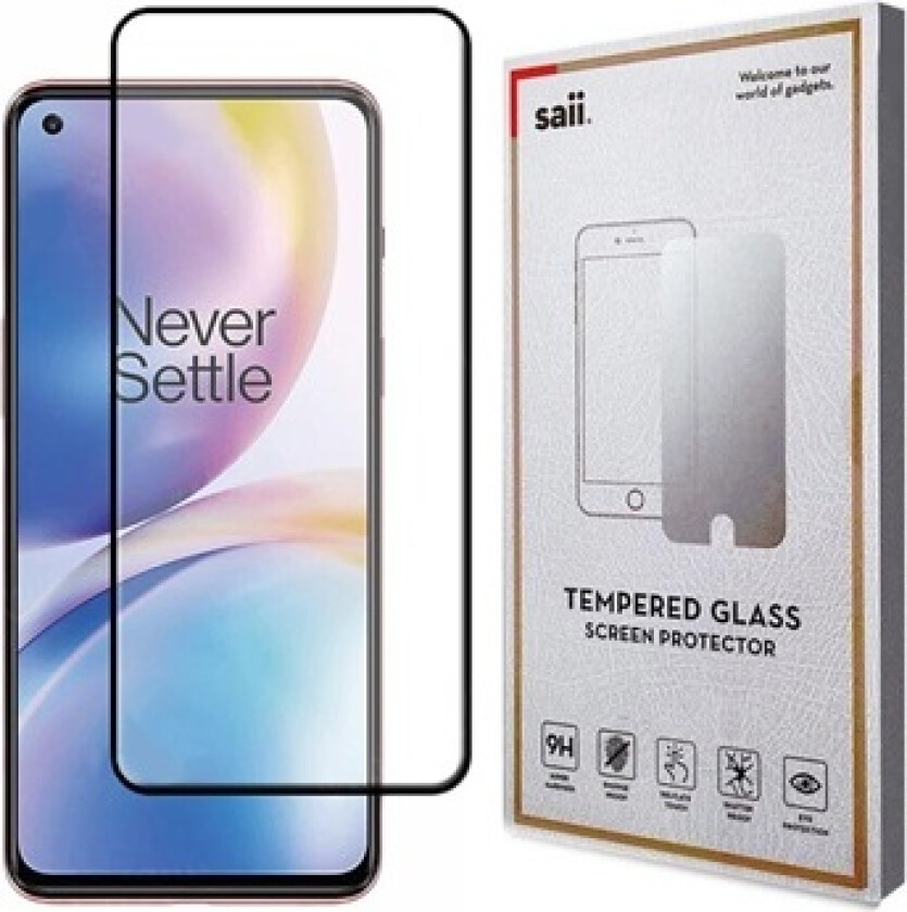 3D Premium OnePlus Nord 2 5G Skjermbeskyttere Panzerglass - 2 Stk.