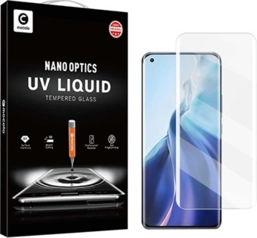 UV Xiaomi Mi 11 Skjermbeskyttere Panzerglass - Klar