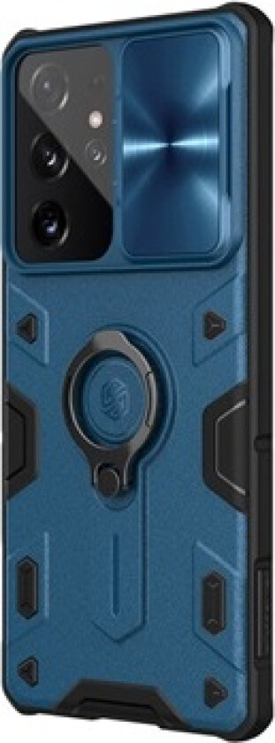 CamShield Armor Samsung Galaxy S21 Ultra 5G Hybrid-deksel - Blå