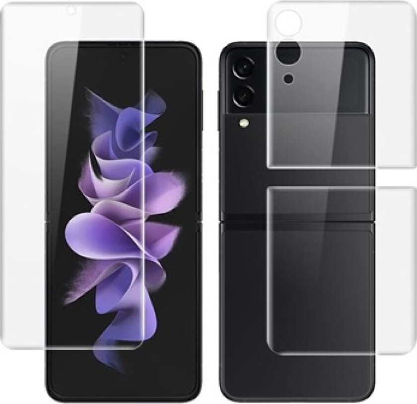Hydrogel III Samsung Galaxy Z Flip3 5G Skjermbeskytter - 3 Stk.