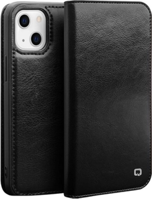 Classic iPhone 13 Lommebok-deksel I Lær - Svart