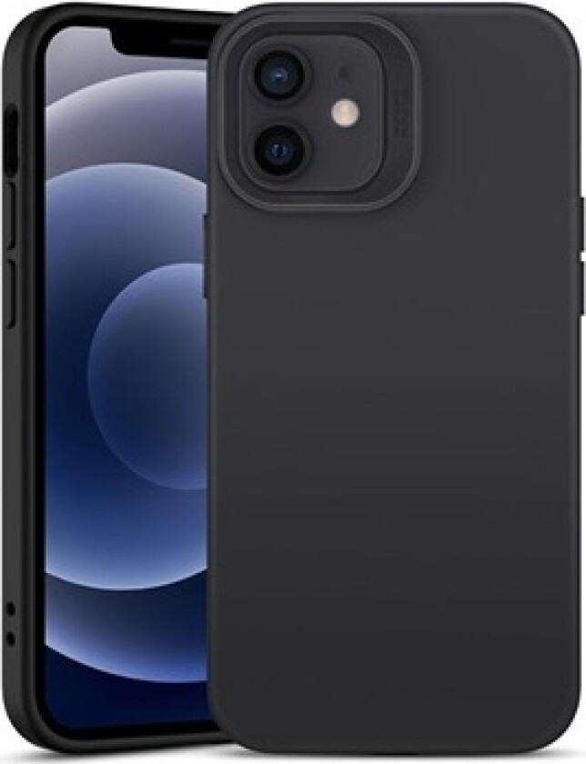 Cloud iPhone 12 Mini Liquid Silikondeksel - Svart