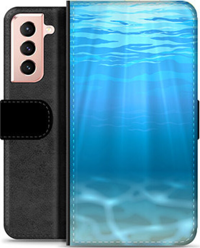 Samsung Galaxy S21 5G Premium Lommebok-deksel - Hav