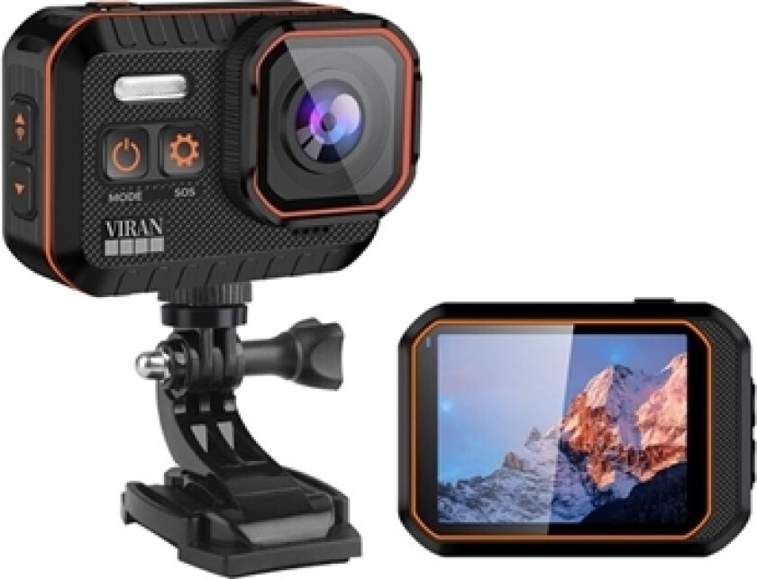 4K Actionkamera med Fjernkontroll SC002 - 40MP - Svart