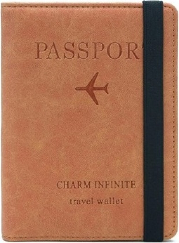 RFID-Blokkerende Reiselommebok / Passholder - Oransje