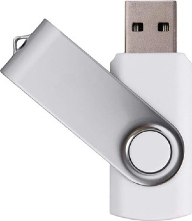 Swivel Design USB 2.0 Type-A 480Mbps Minnepenn - 32GB - Hvit