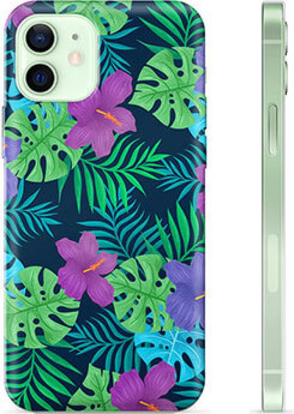 iPhone 12 TPU-deksel - Tropiske Blomster
