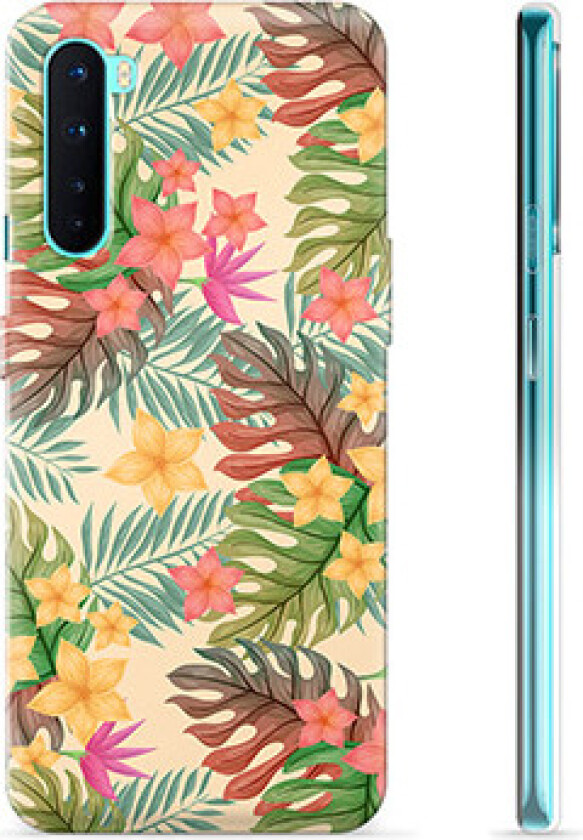 OnePlus Nord TPU-deksel - Rosa Blomster