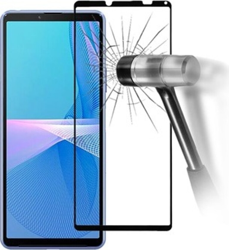 Full Dekning Sony Xperia 10 III, Xperia 10 III Lite Skjermbeskyttere Panzerglass - Svart
