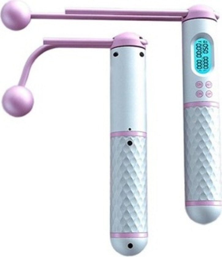 2-i-1 Smart trådløst Hoppetau med Teller - Rosa