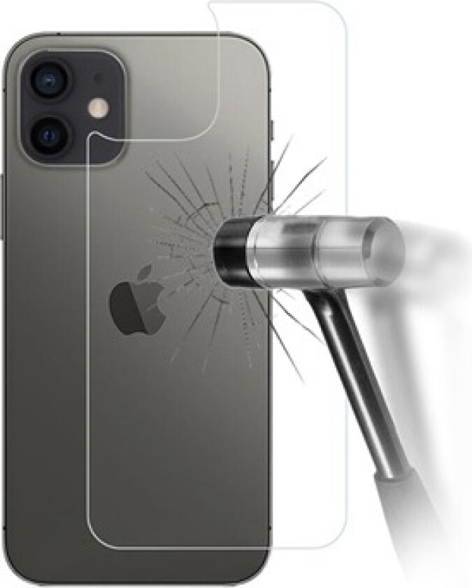 iPhone 12/12 Pro Herdet Glass Beskyttelse av Bakdekslet - 9H - Klar