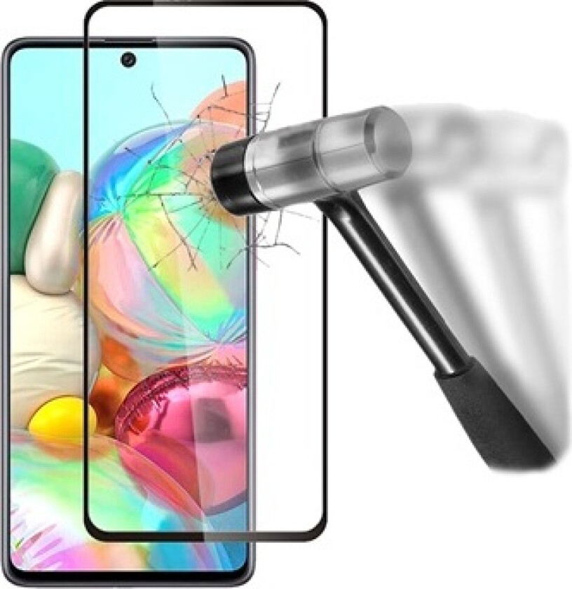 9D Full Dekning Samsung Galaxy A51 5G Skjermbeskyttere Panzerglass - Svart
